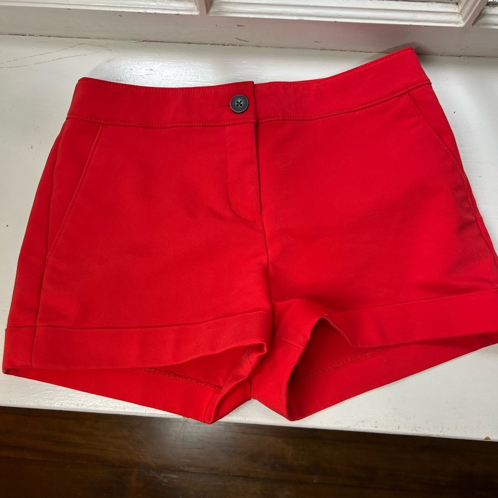 Express Vibrant Red High Waist Women's Shorts